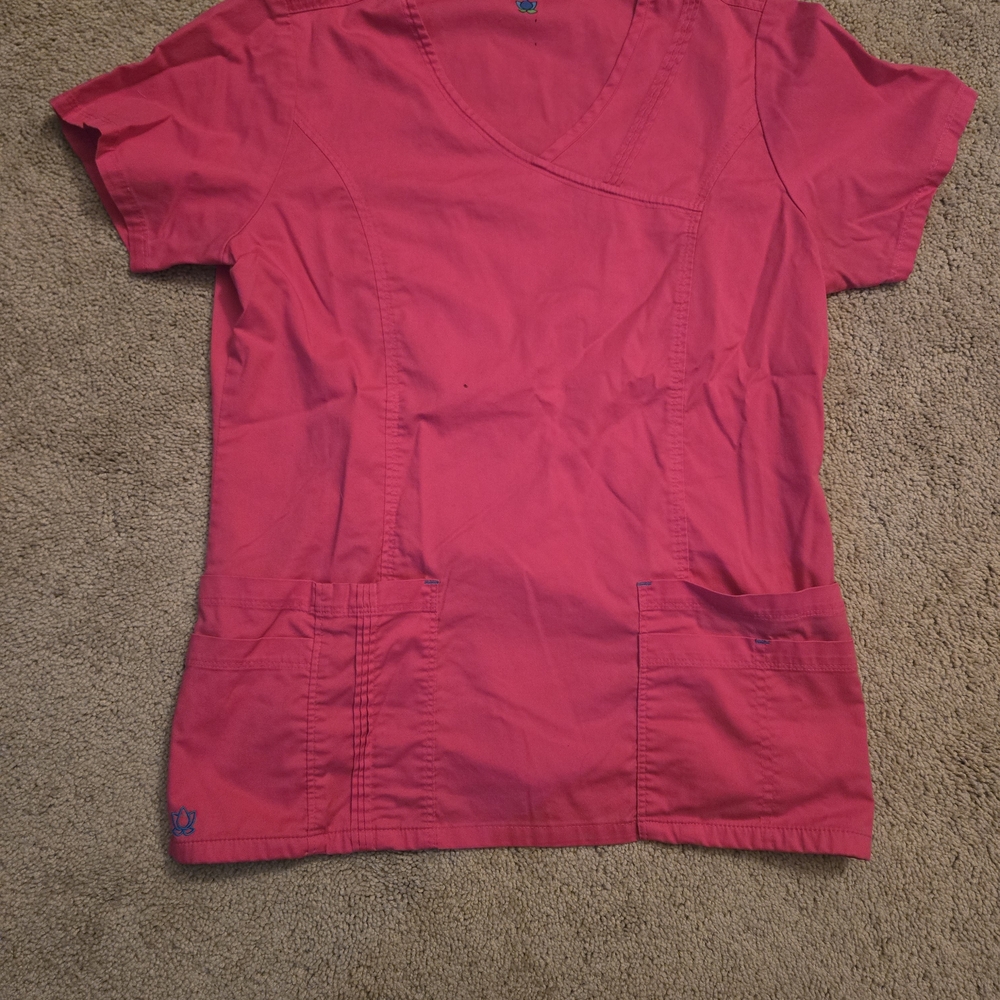 Women's Pink Scrub Top